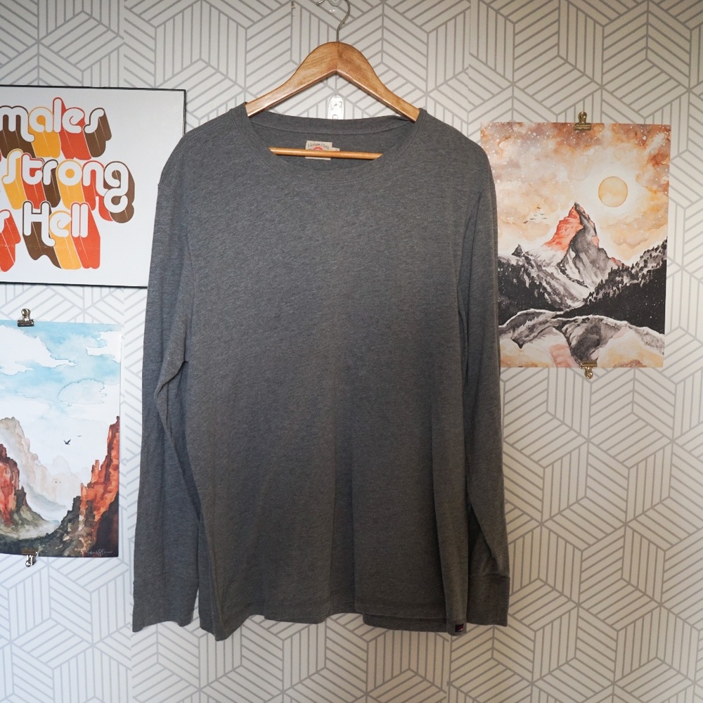 Fahetry Grey Long sleeve t-shirt